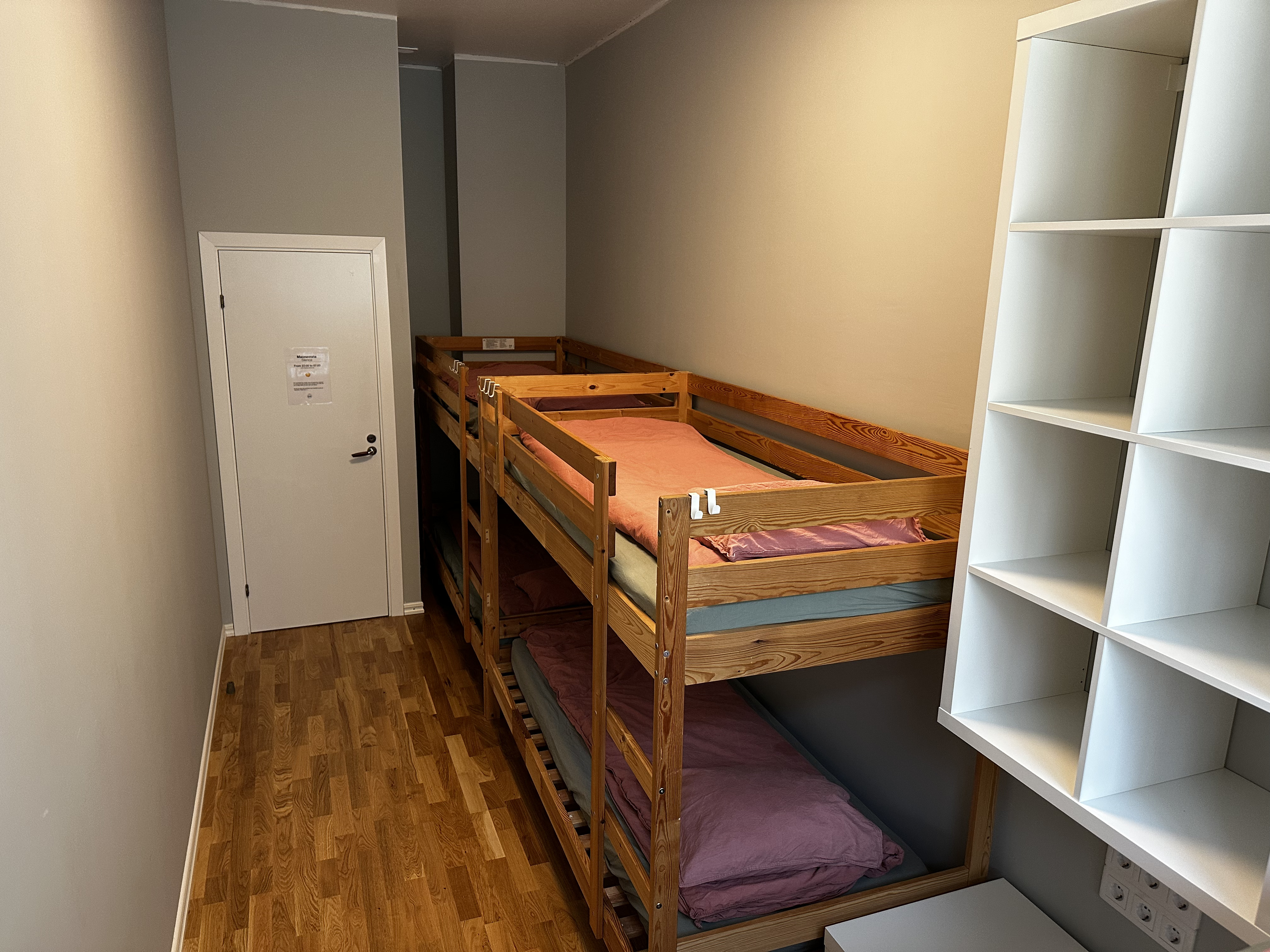 Another shared room layout in the main building.